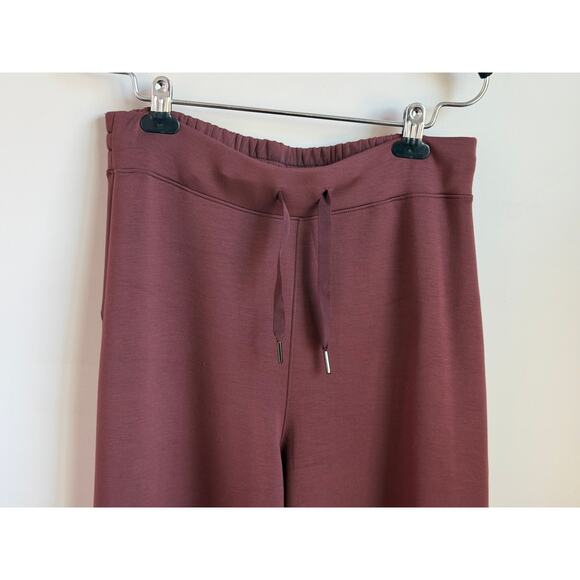Spanx AirEssentials Drawstring Waist Wide Leg Pants Plum Berry Women's Large - Picture 3 of 9